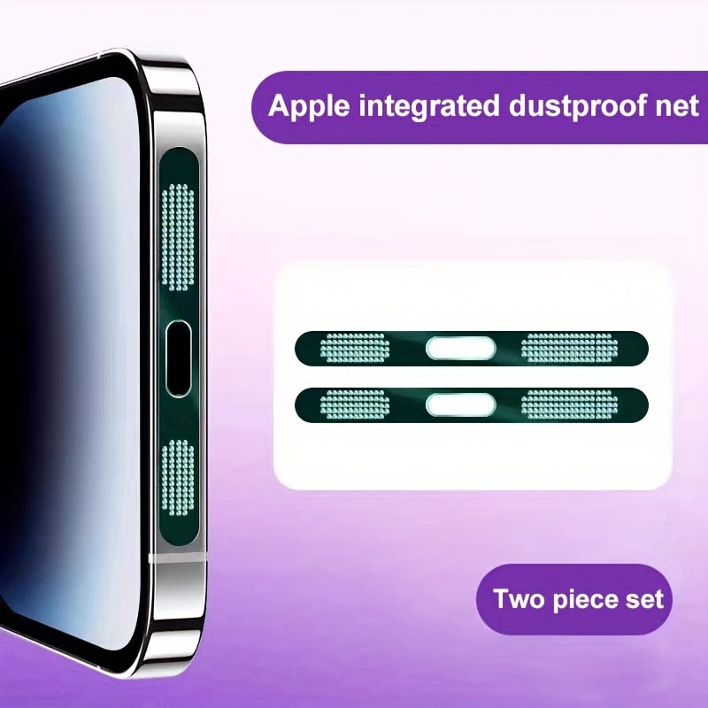 Metal Speaker Dust Mesh for iPhone 2-Pack – Anti-Dust Cover Sticker, Dustproof Mesh Net for Speaker & Earpiece, Multiple Colors