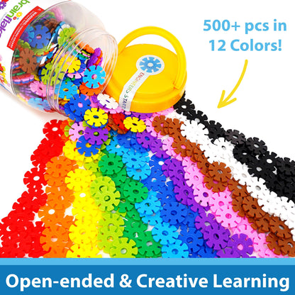 Brain Flakes Interlocking Disc Building Set 500 Pcs with the Listed Color, Size or Set Options for Everyday Use