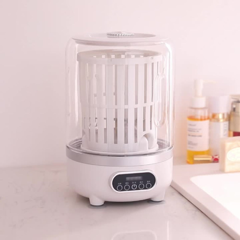 Portable Mini Washing Machine Wash & Dry All-in-One, Blue Light, Flexible Drainage for Entryways, Bedrooms and Living Spaces