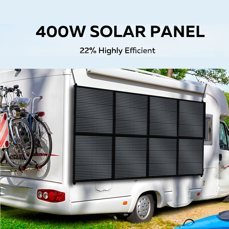 Monocrystalline High Power Solar Panel, 400W/200W/100W Portable Solar Panel, Foldable Solar Blanket