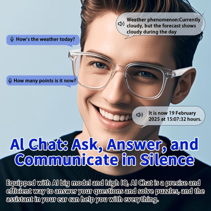 Smart Glasses Translation Eyewear with 160 Listed Languages, Open-Ear Audio and Four Frame Options