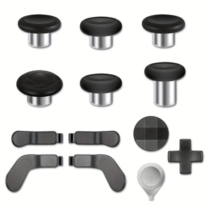 Xbox Elite Controller Series 2 Accessories 13-in-1 Replacement Kit – Paddles Thumbsticks Analog Sticks 2 D-Pads Repair Tool Stainless Steel