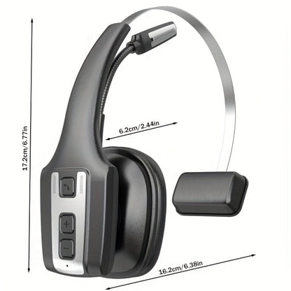 Trucker Bluetooth Headset Single Ear Noise Canceling Wireless Mono Headphone Type-C Charging for an Everyday Personal Care Routine
