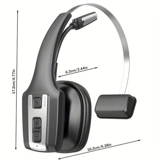Trucker Bluetooth Headset Single Ear Noise Canceling Wireless Mono Headphone Type-C Charging for an Everyday Personal Care Routine