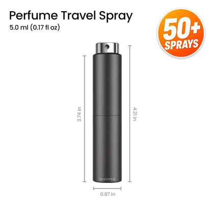 Acqua Di Gio EDT Travel Spray for Men 5ml Portable Atomizer Aquatic Fresh Cologne Bergamot for Bath Time, Home Spa and Personal Care