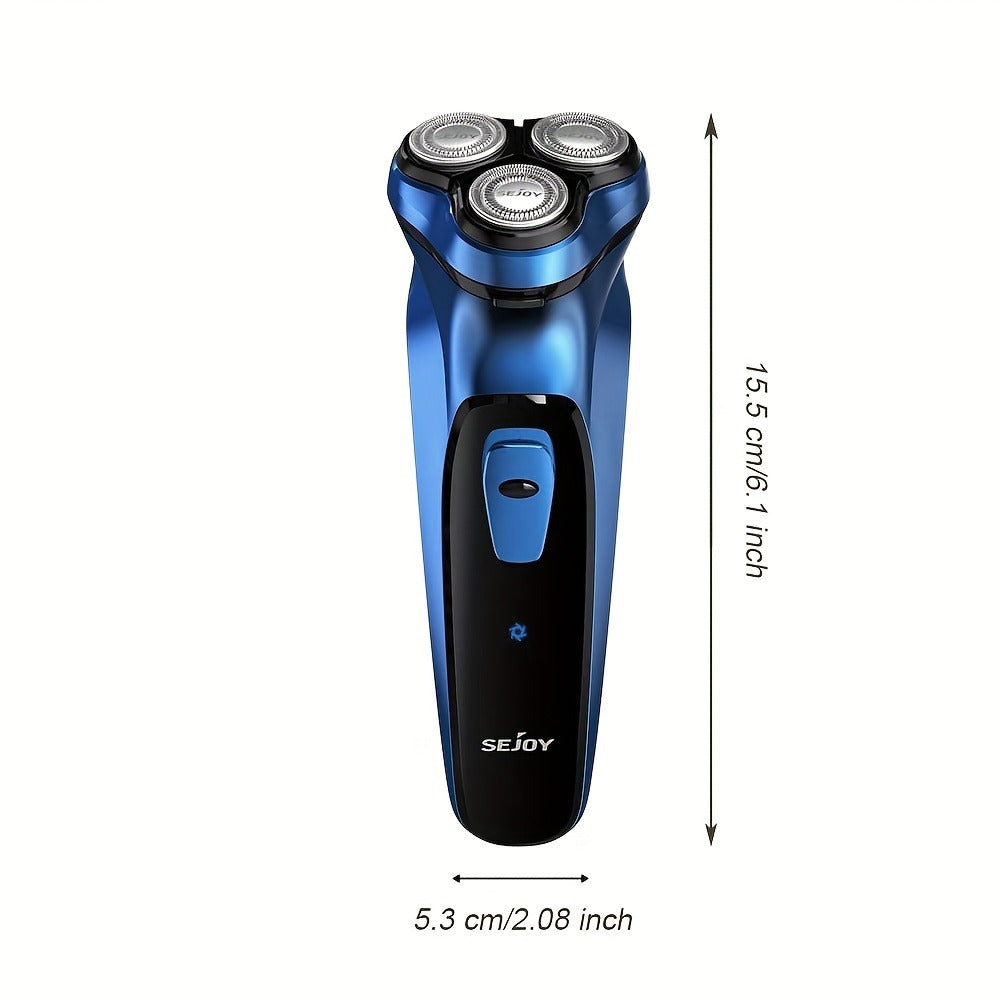 Cordless Electric Razor for Men Rechargeable Fast Charging Washable Heads Face Shaver – Smooth Close Shave Portable Electric Shaving Machine