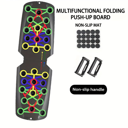 Push Up Board Multifunctional Color-Coded Chest Workout System, Adjustable Home Gym Equipment for Chest, Shoulders