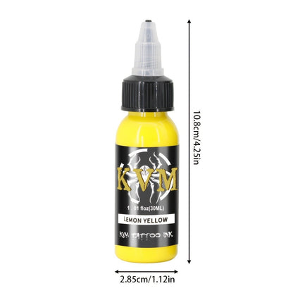 Tattoo Ink 7- or 14-Color Set with 1oz 30ml Bottles and Three Palette Configurations with Item-Specific Color, Capacity and Bottle Choices