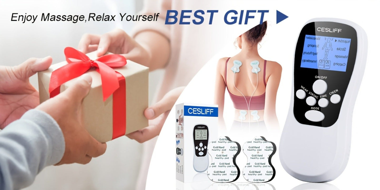 TENS Unit Stimulator for Pain Digital EMS Therapy Device for Back Neck Hip Nerve Pain for Entryways, Bedrooms and Living Spaces