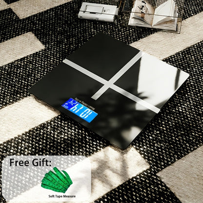 Digital Bathroom Scale High Precision – 396 lb Capacity Electronic Weight Scale with LCD Display, Available with Tape Measure & Storage