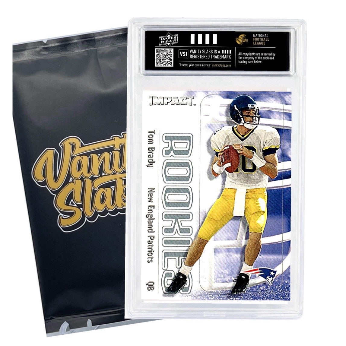 Trading Card Display Slab by Vanity Slabs, Crystal Clear 35pt Card Case + Free Random Trading Card