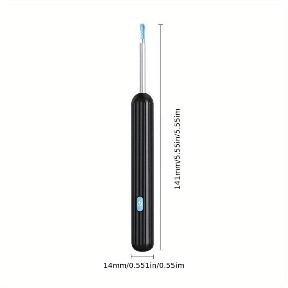 1080P Ear Wax Removal Tool with Camera – Wi-Fi Ear Cleaning Kit with 6 Spoons & Tweezers, Rechargeable, Visual Ear Cleaner for Safe Ear Care