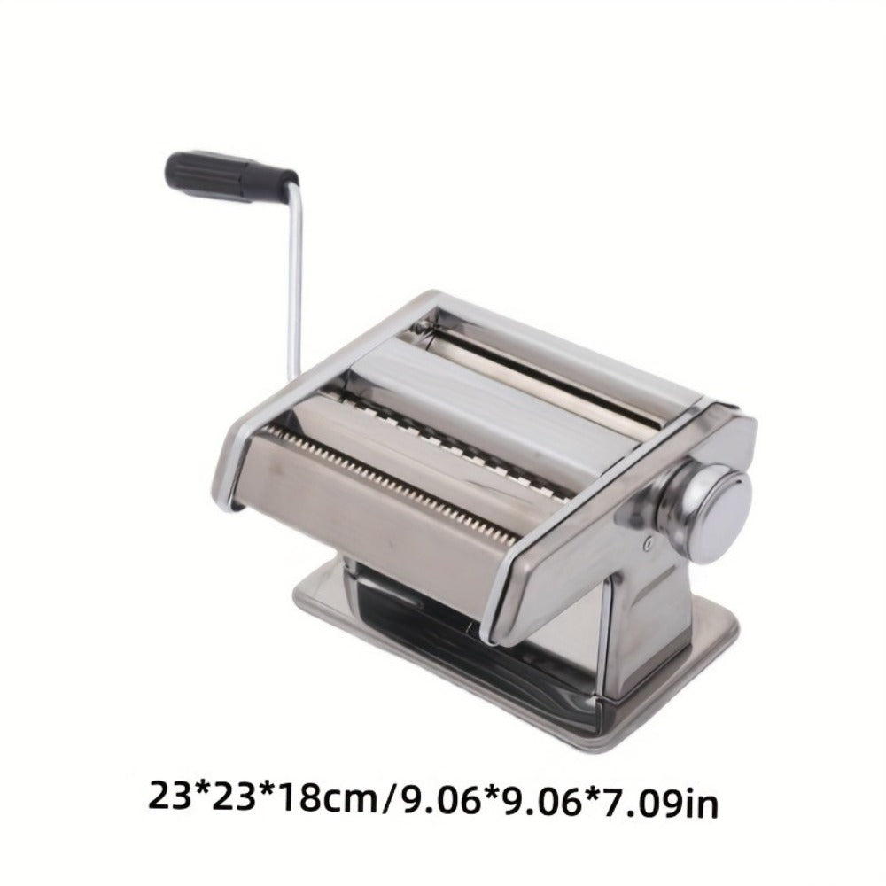 Pasta Maker Machine Manual 9 Adjustable Thickness Settings Stainless Steel Pasta & Noodle for Home Cooking, Dining and Outdoor Meals
