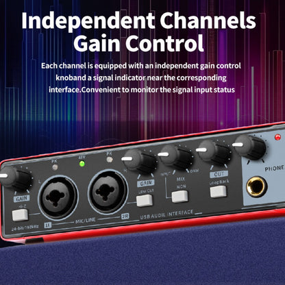 2-Channel USB Audio Interface, 24-Bit/192kHz with 48V Phantom Power detail image - detail view 12