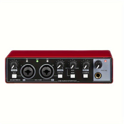 2-Channel USB Audio Interface shown in the Red option