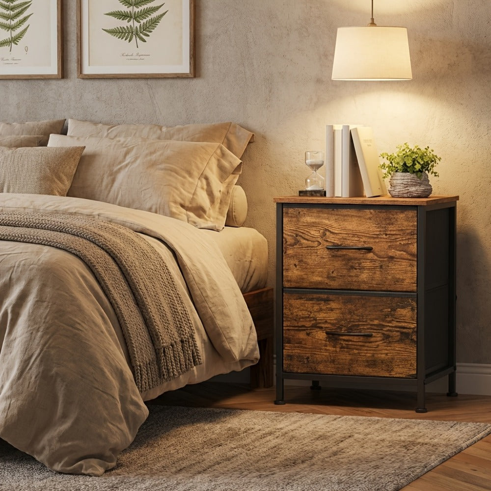 2-Drawer Metal Dresser, Clothing Storage Organizer for Organized Everyday Storage detail image - detail view 7