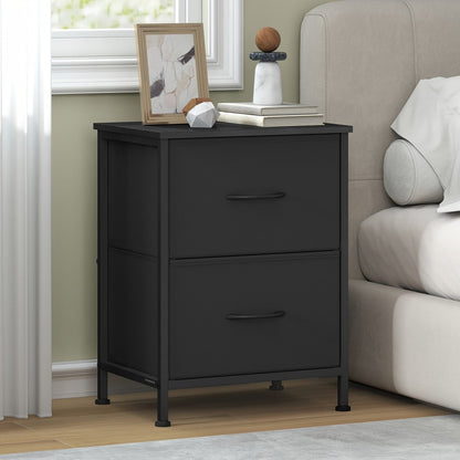 2-Drawer Metal Dresser, Clothing Storage Organizer for Organized Everyday Storage detail image - detail view 9