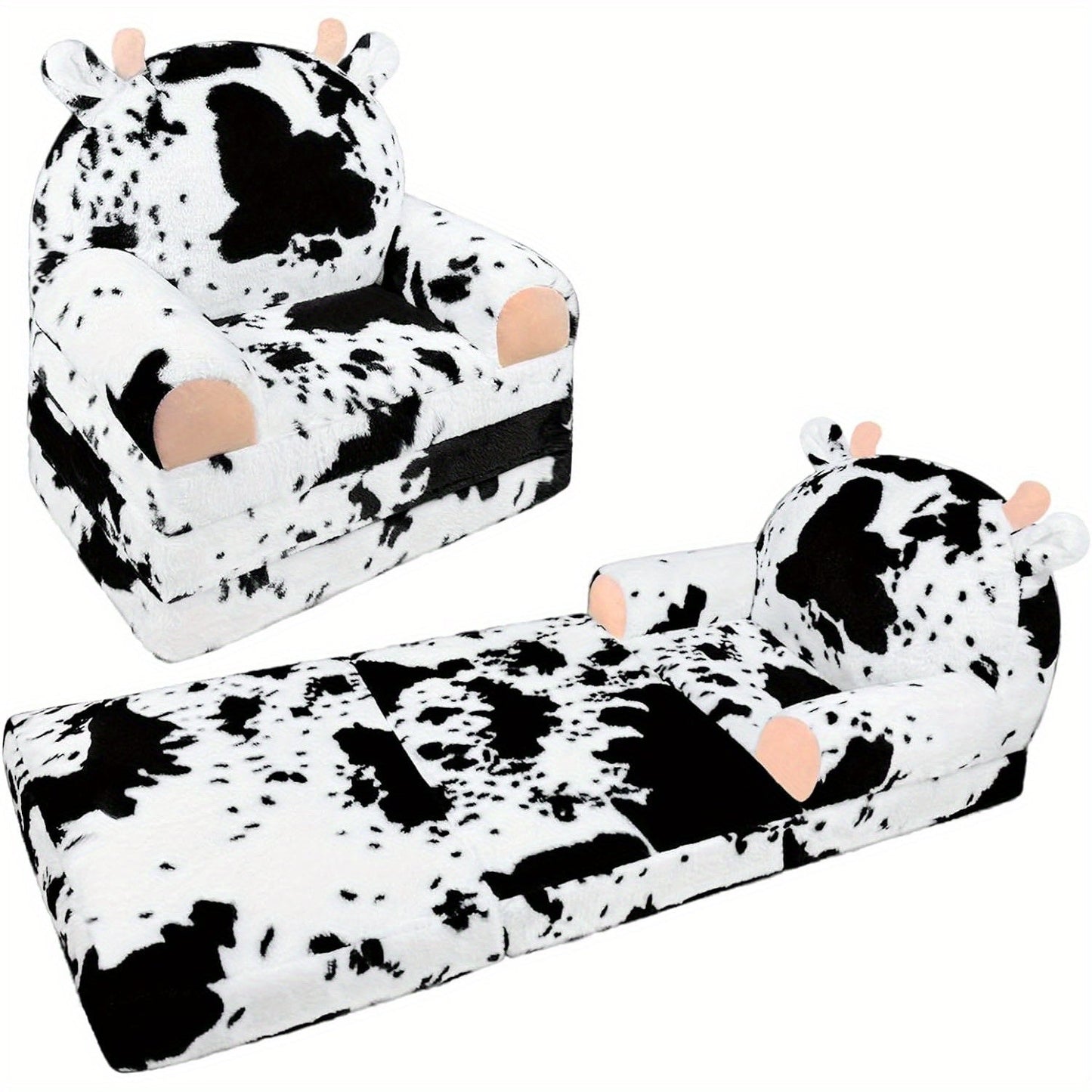 Kids Sofa shown in the Milk Cow option