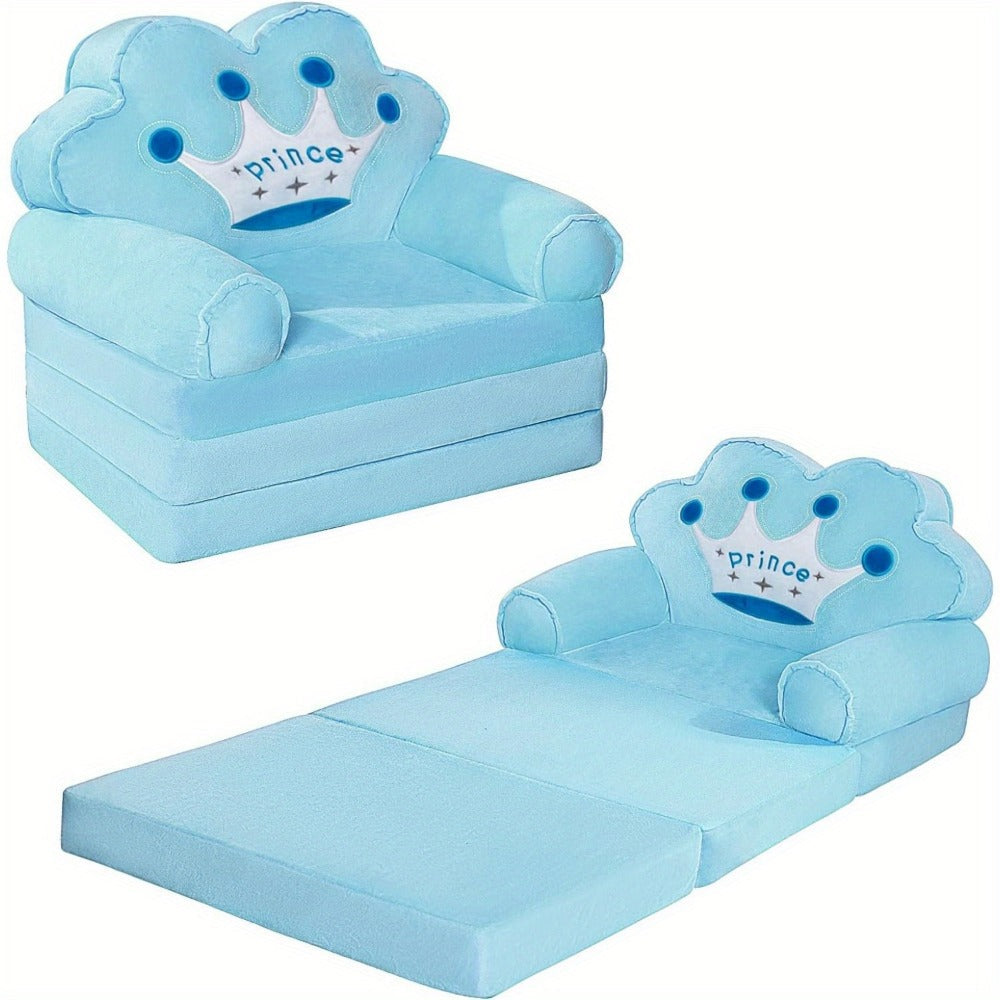 2-in-1 Foldable Kids Convertible Sofa Chair for Kids' Room and Bedroom detail image - detail view 7