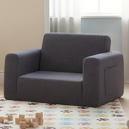 Kids Sofa Chair shown in the Navy Blue, 708.66inch+ option