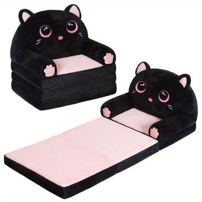 Kids Sofa Chair shown in the Black&pink option