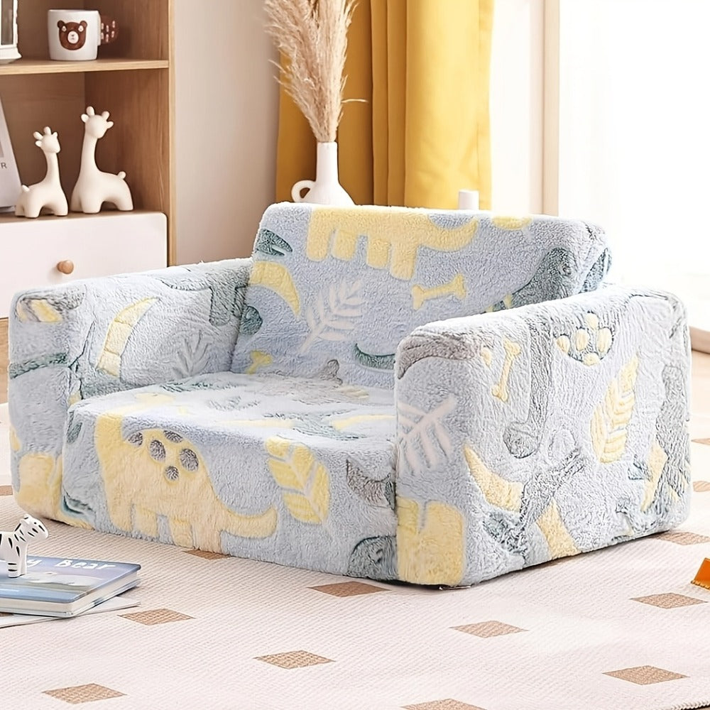 2-in-1 Kids Convertible Sofa Chair, Kids Flip-Out Chair for Comfortable Everyday Seating detail image - detail view 11