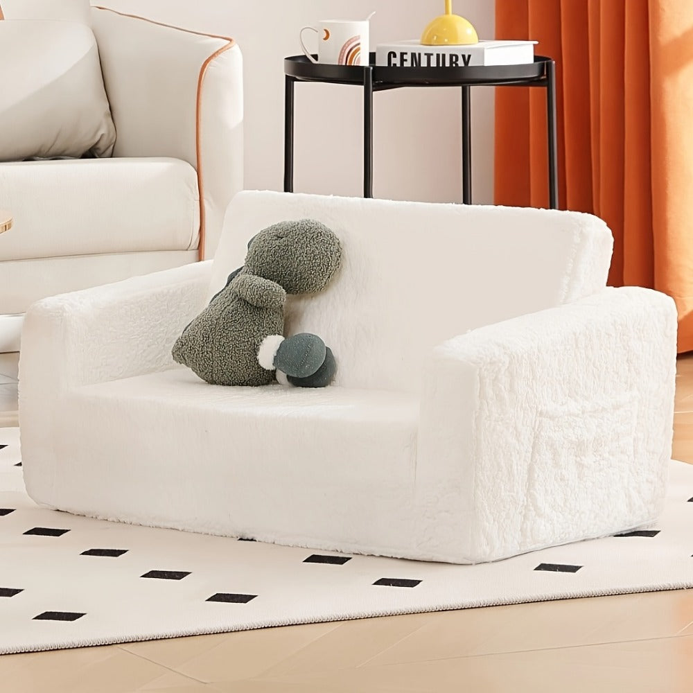 2-in-1 Kids Convertible Sofa Chair, Kids Flip-Out Chair for Comfortable Everyday Seating detail image - detail view 5