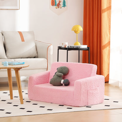 Kids Sofa Chair shown in the pink option
