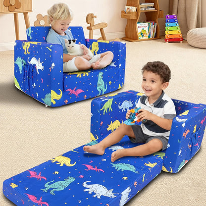 2-in-1 Kids Convertible Sofa Chair, Kids Sofa Bed for Kids' Room detail image - detail view 5