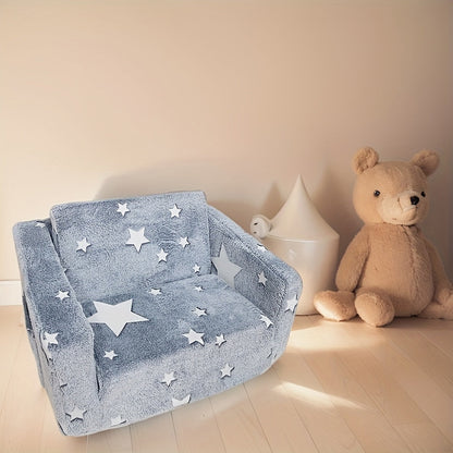 Kids Sofa shown in the Grey-Star option