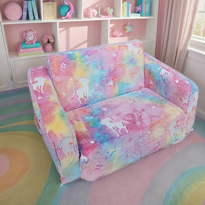 Kids Sofa shown in the Pink-Deer option