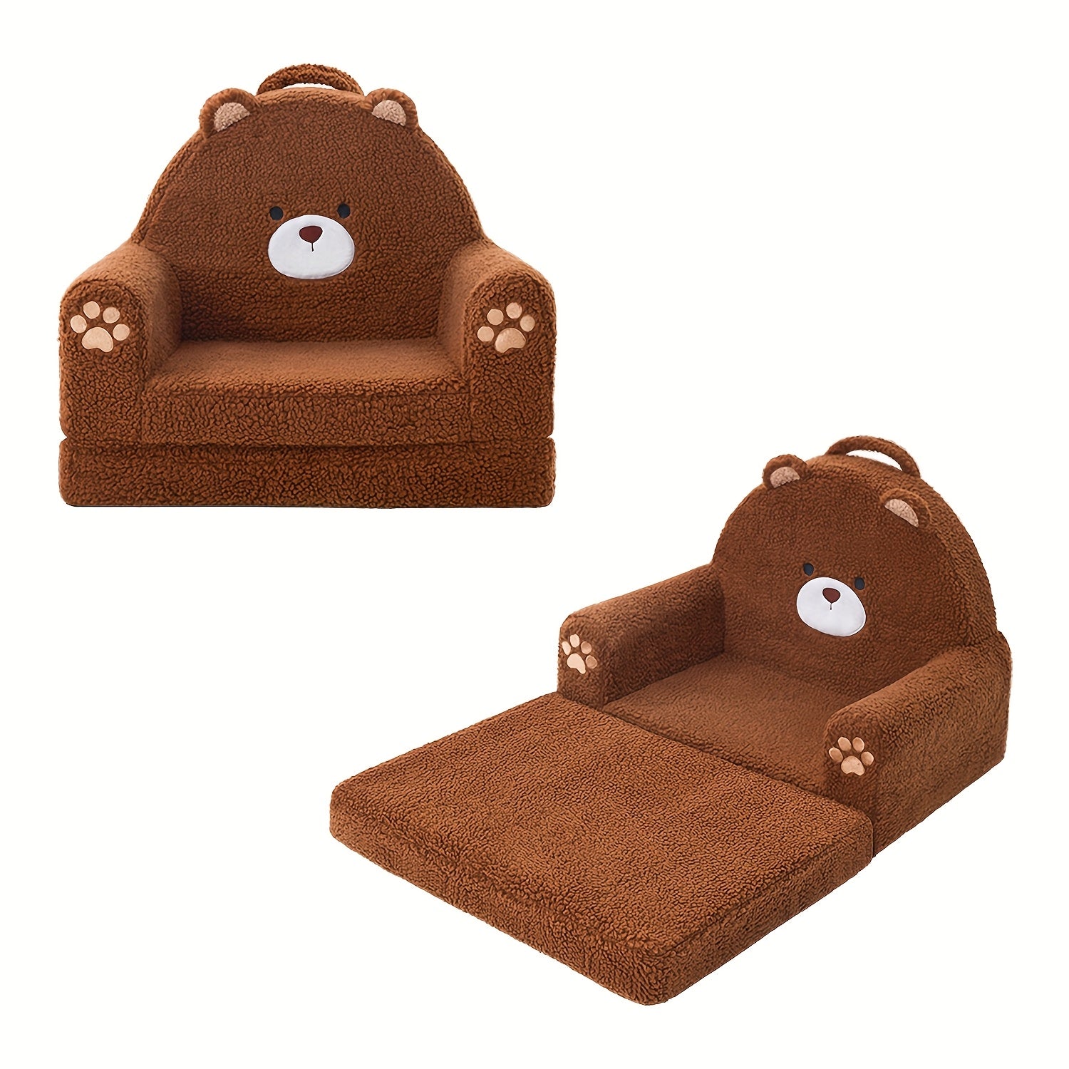 Kids Sofa shown in the 2-Fold Sofa, Bear option