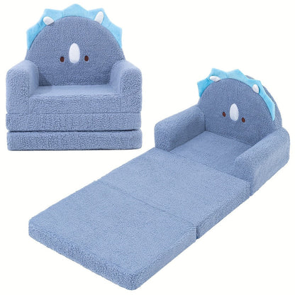 2-in-1 Kids Convertible Sofa Chair with Fold-Out Lounger, Fold-Out Toddler Lounger detail image - detail view 8
