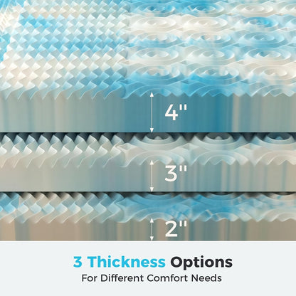 Mattress Topper shown in the 5-Zone Twin (2 Inch) option