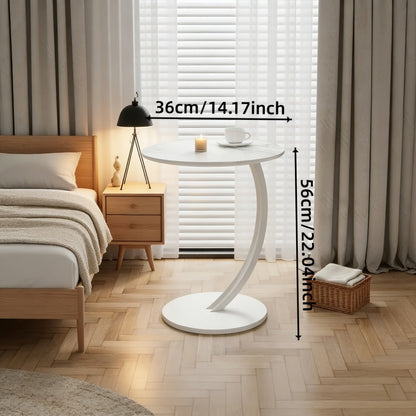 2-Layer Metal Side Table, Bedside End Table for Work, Display, and Everyday Use detail image - detail view 10