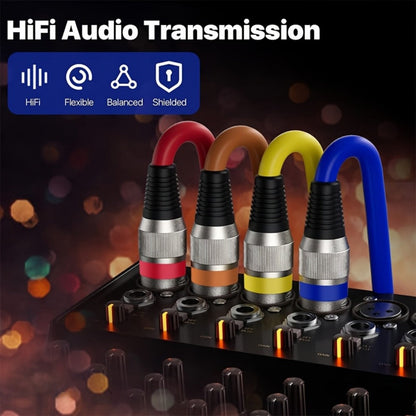 2-Pack 5-Meter XLR Microphone Cables, 3-Pin Male to Female Audio Cords detail image - detail view 5