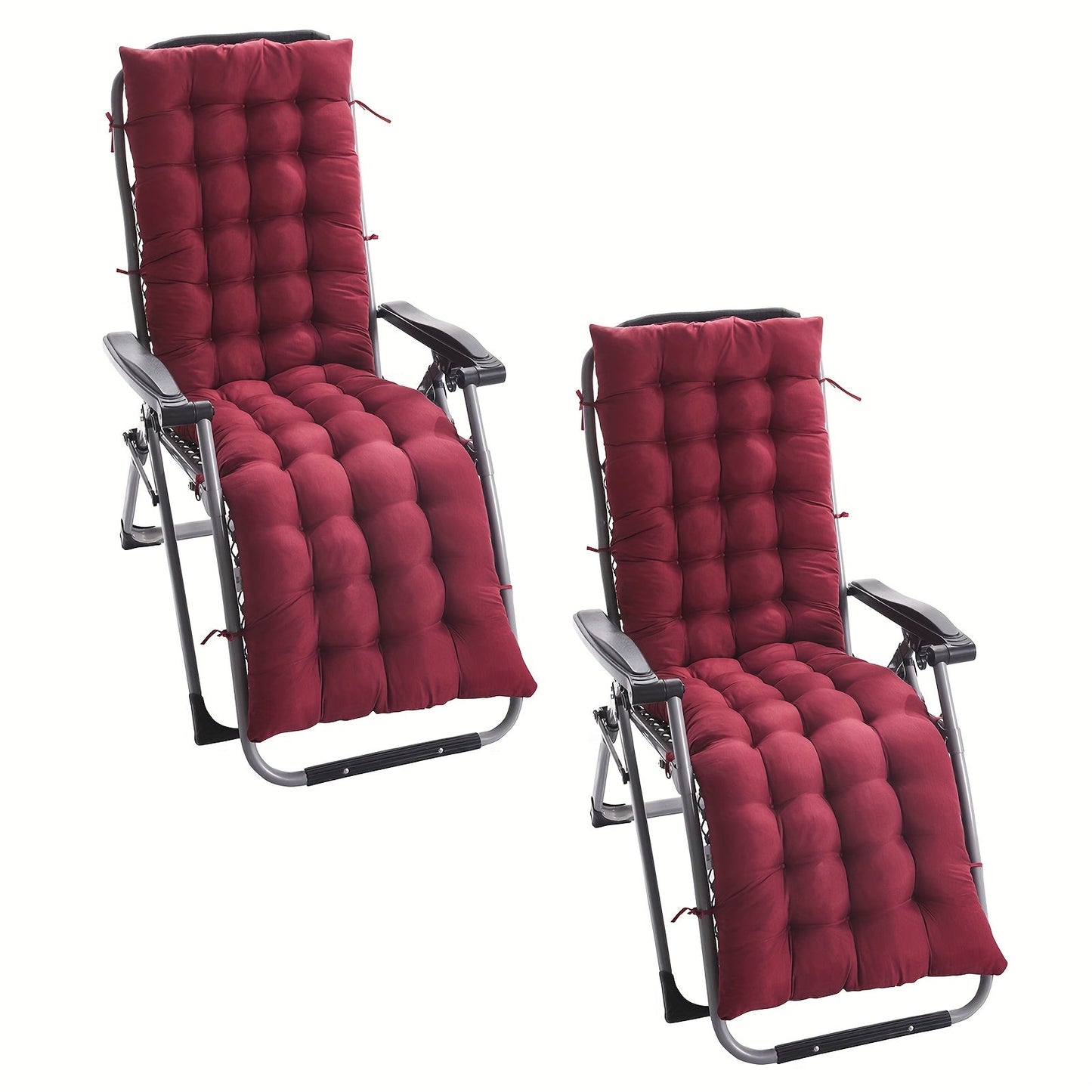 Outdoor Cushion shown in the Burgundy, 49 X 19 In option