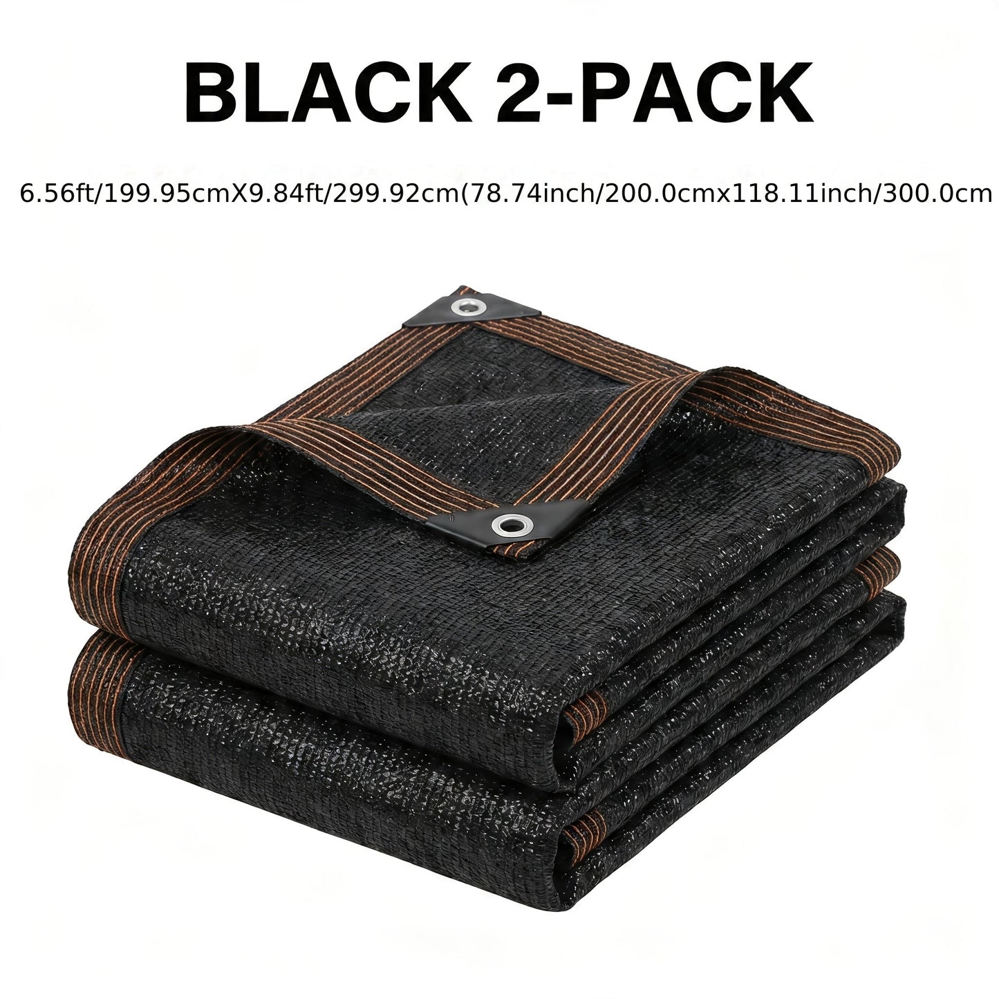 Shade Sail shown in the 2-PC Black Shade Net, 2mi*3mi=78.74inch*118.11inch option
