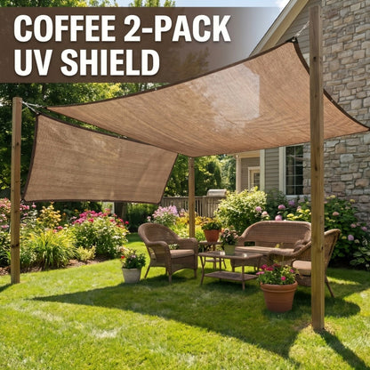 2-Pack Outdoor Sun Shade Sail with UV Protection for Outdoor Shade and Protection in Patio detail image - detail view 5