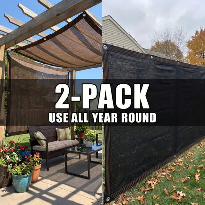 2-Pack Outdoor Sun Shade Sail with UV Protection for Outdoor Shade and Protection in Patio detail image - detail view 8