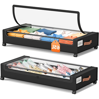 Under Bed Storage shown in the Black 2PC option