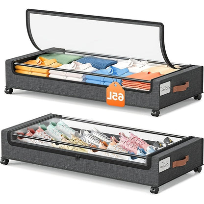 Under Bed Storage shown in the Gray 2pcs option