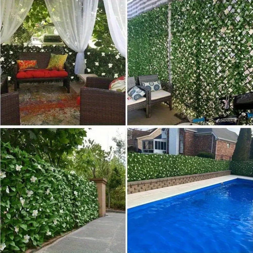 2-Piece Set Artificial Vine Privacy Fence with Added Privacy and Tool-Free Assembly detail image - detail view 8