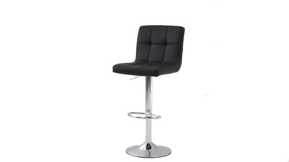2-Piece Set Faux Leather Bar Stool with Adjustable Height and Armrests for Kitchen detail image - detail view 9