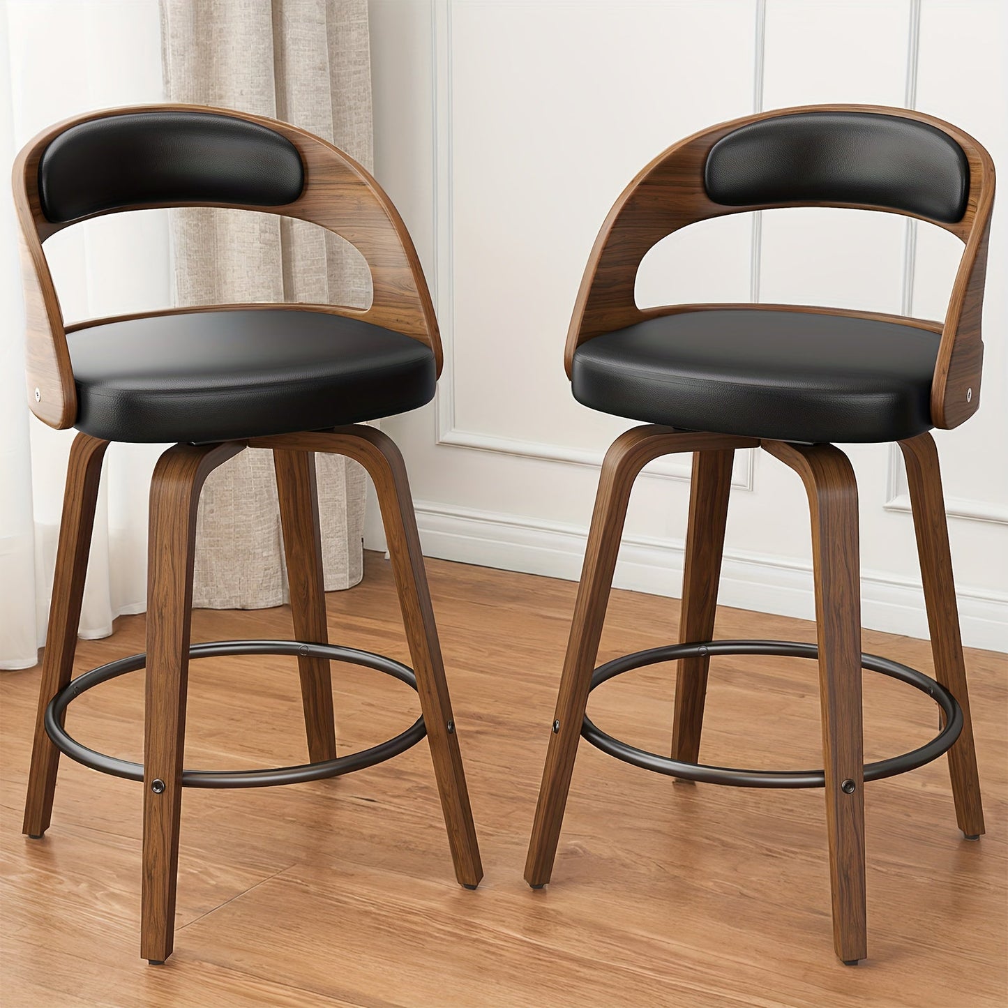 Bar Stools shown in the Black option