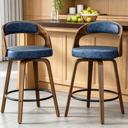 Bar Stools shown in the Blue option