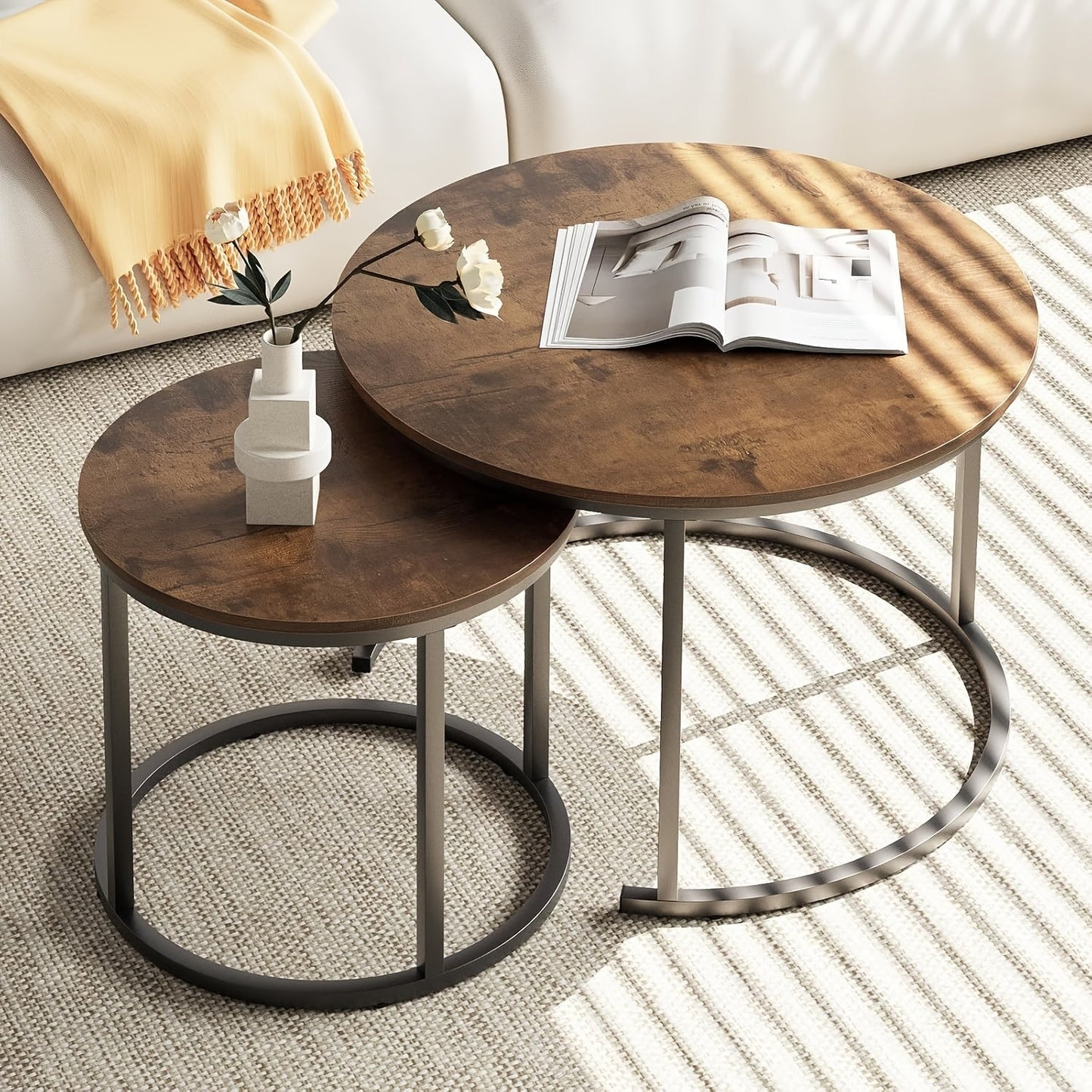 Coffee Table shown in the Brown + Black option