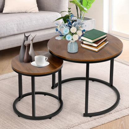 Coffee Table shown in the Rustic Brown + Black option