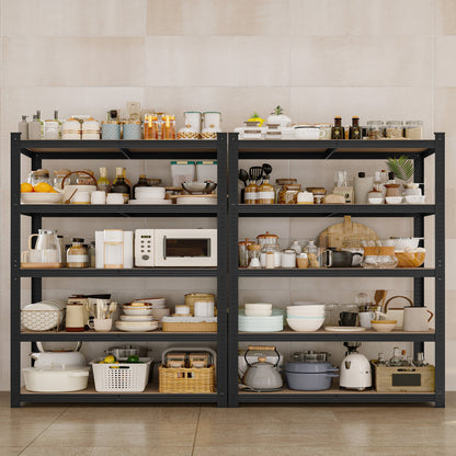 2-Piece Set Metal Storage Shelving Unit with Tool-Free Assembly and Multiple Color Options detail image - detail view 6