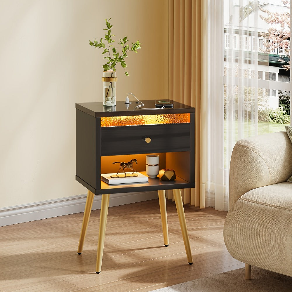 2-Piece Set Nightstand, Bedroom Side Table for Practical Everyday Home Use detail image - detail view 9